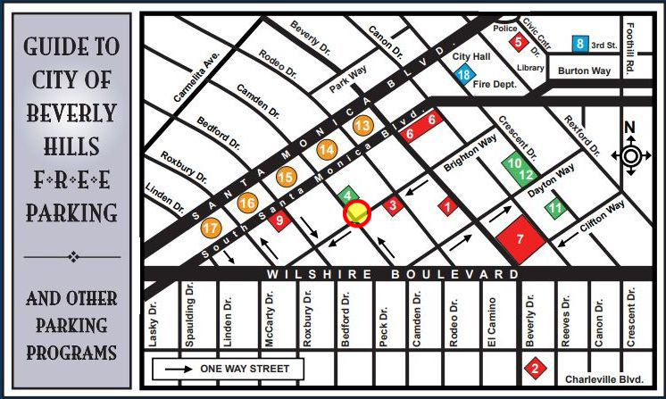 Beverly Hills Parking Map Beverly Hills 90210   Parking Map   Dr. Dennis Kessler 